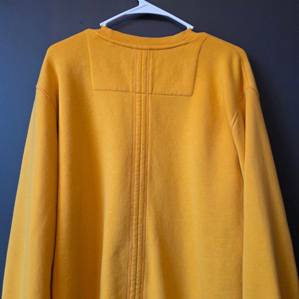 Guess Yellow Crewneck Sweatshirt World Headquarters Graphic Print Men's Size L - Picture 9 of 10